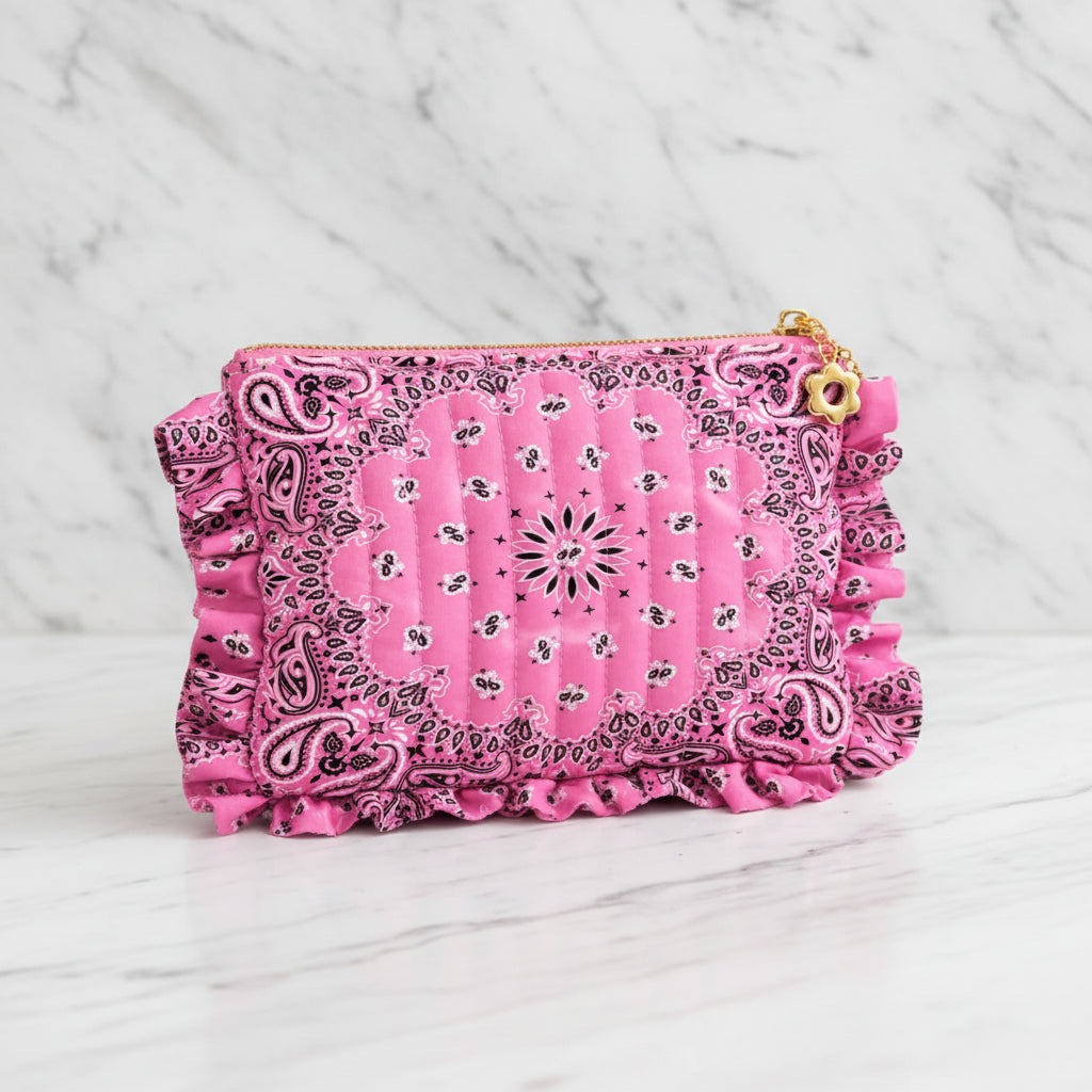 The "Ruffled Bandana" Pouch