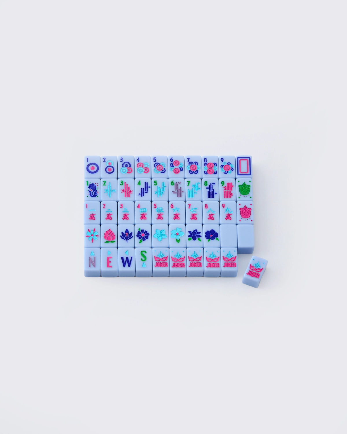 The "Parisian Blue" Travel Mahjong Set by Oh My Mahjong