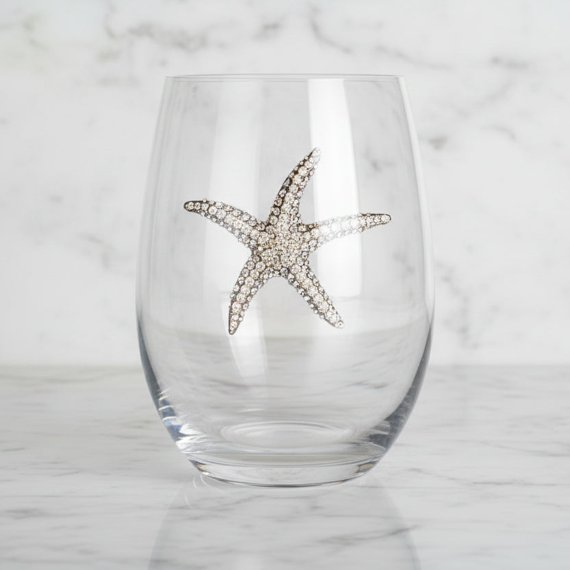 The "Starfish" Stemless Wineglass