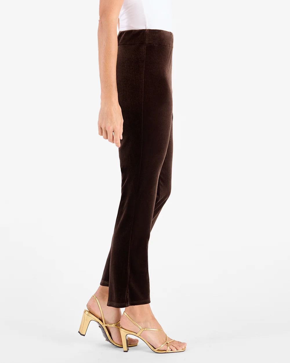 The "Espresso" Lucia Velvet Pant by Jude Connally