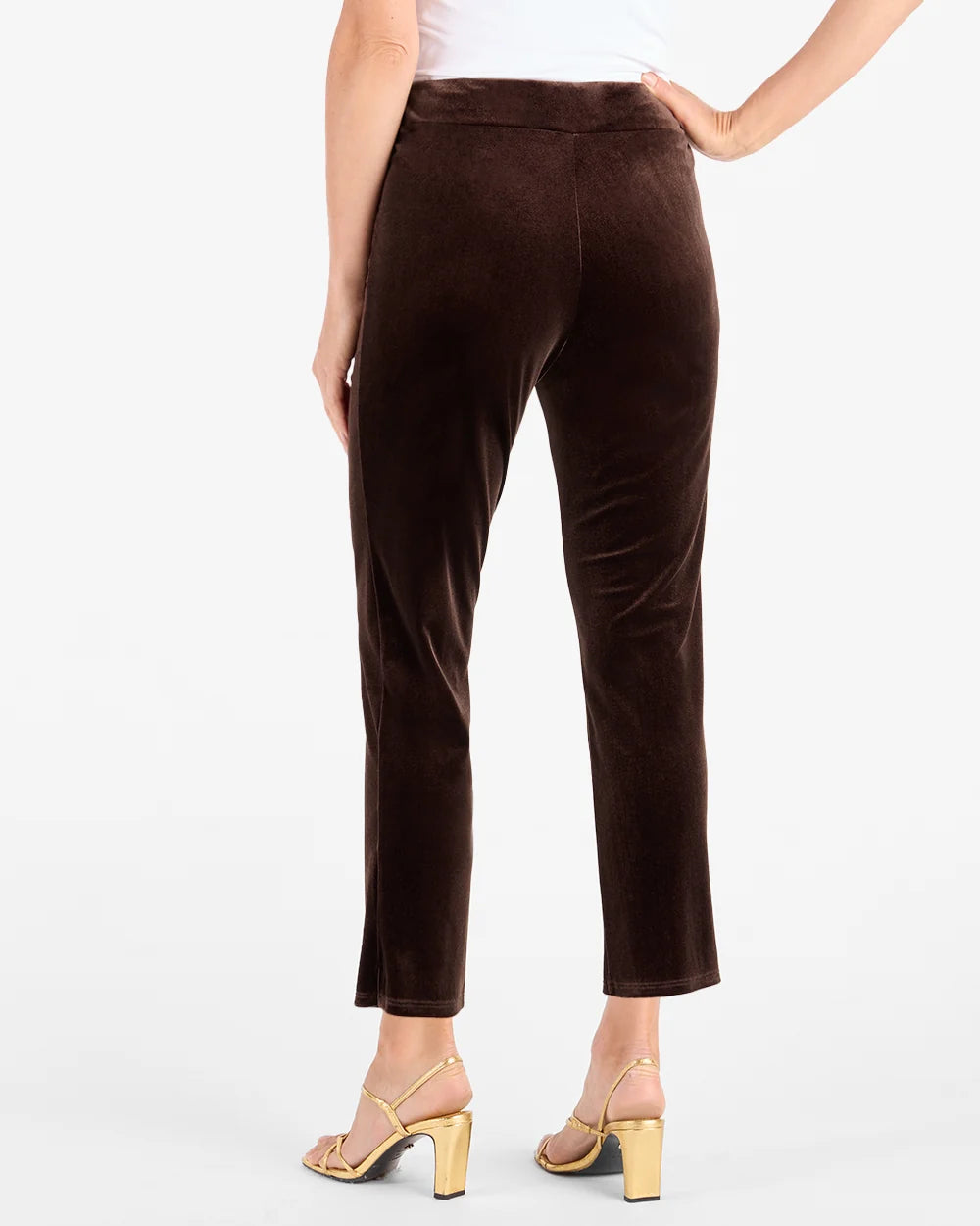 The "Espresso" Lucia Velvet Pant by Jude Connally