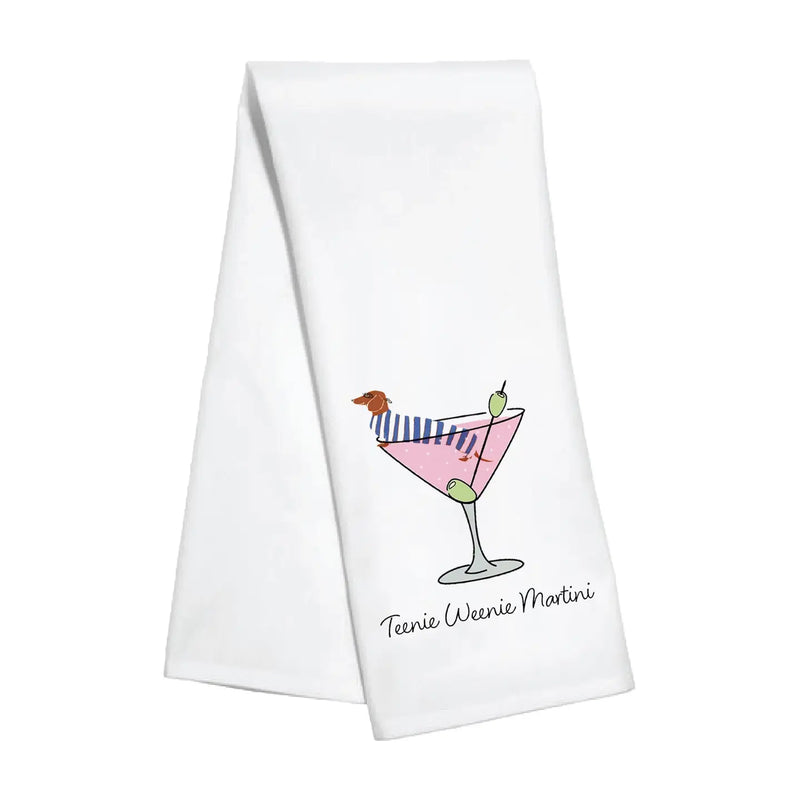 The "Teenie Weenie Martini" Dish Towel