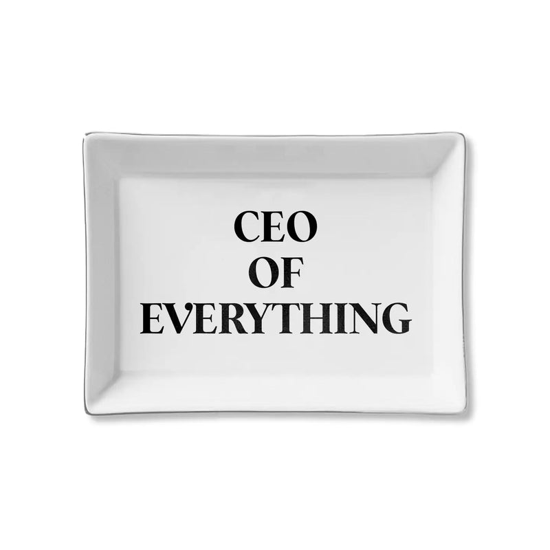 The "CEO of Everything" Ceramic Tray