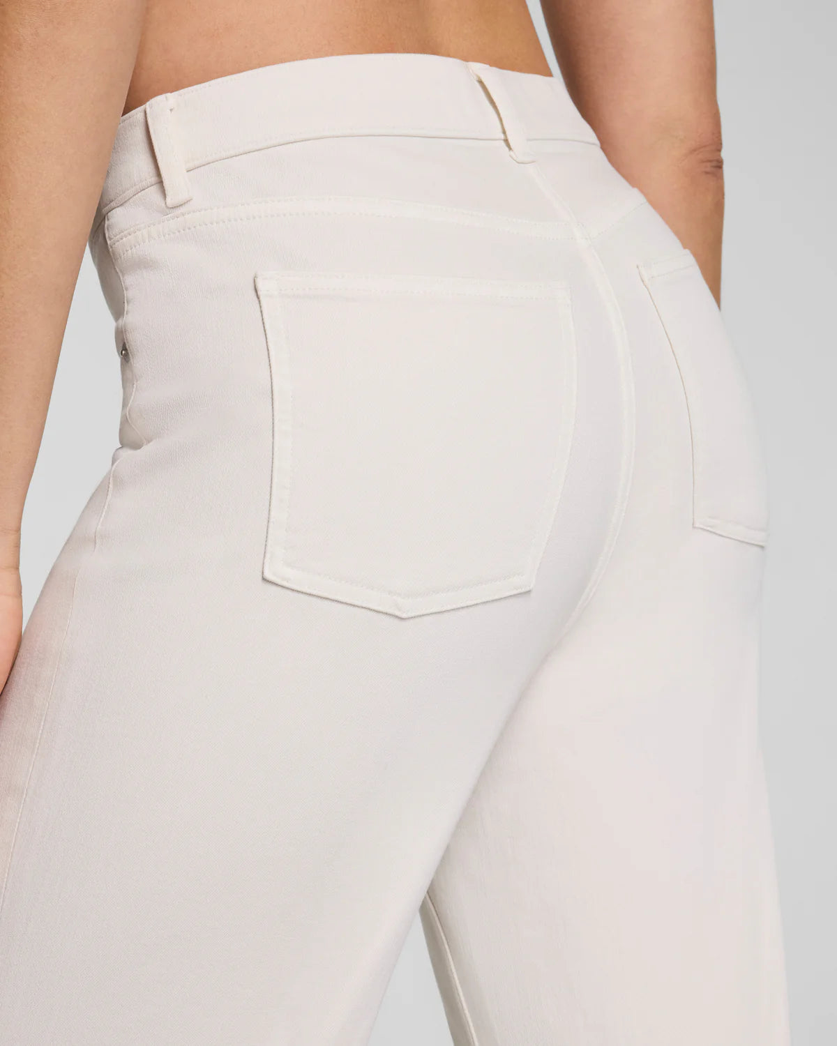 The "Alabaster" SPANXshape® Authentic 360 90s Straight Leg Jeans by SPANX