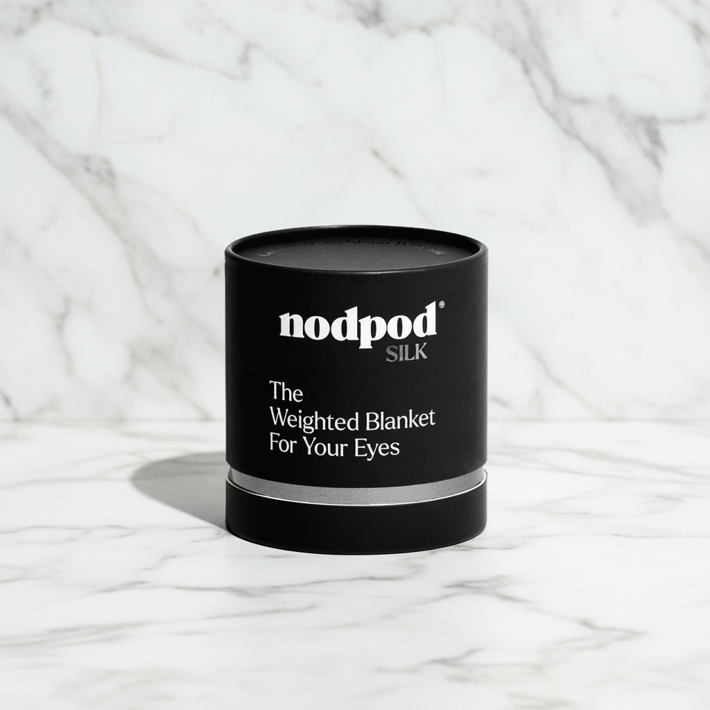The "Silk Weighted Sleep Mask" by nodpod