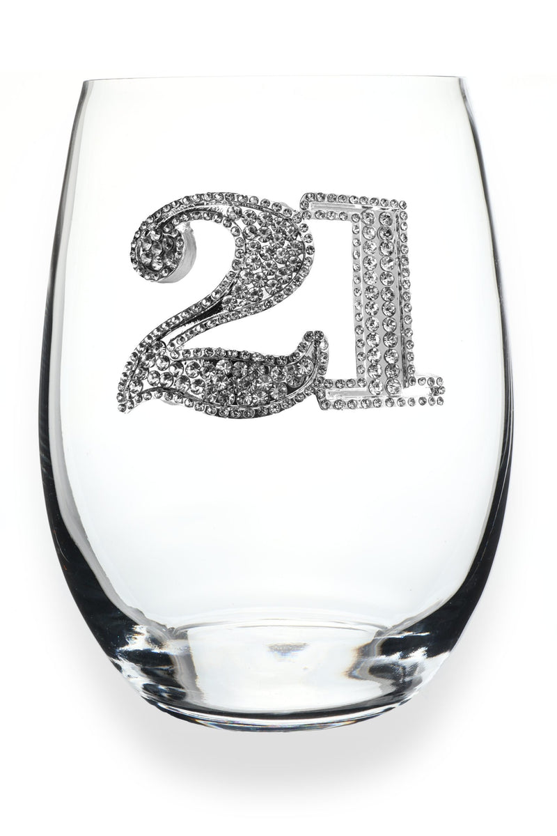 The "21st" Stemless Wine Glass