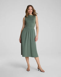 The "Eucalyptus" SPANXsmooth® Jersey High Neck Midi Dress by SPANX