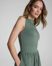 The "Eucalyptus" SPANXsmooth® Jersey High Neck Midi Dress by SPANX