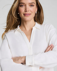 The "Powder" SPANX AirEssentials® Oversized Button Down by SPANX