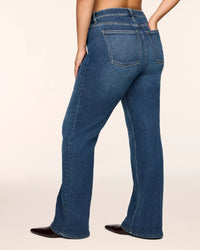 The "Adriatic Blue" SPANXshape® Authentic 360 Bootcut Jeans by SPANX