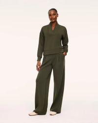 The "Monastera" AirEssentials® Pleated Wide Leg Pant by SPANX