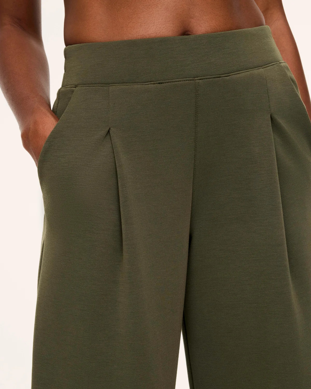 The "Monastera" AirEssentials® Pleated Wide Leg Pant by SPANX