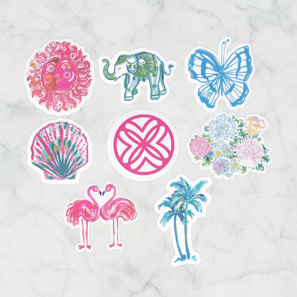 The "Jumbo Stickers" Set by Lilly Pulitzer