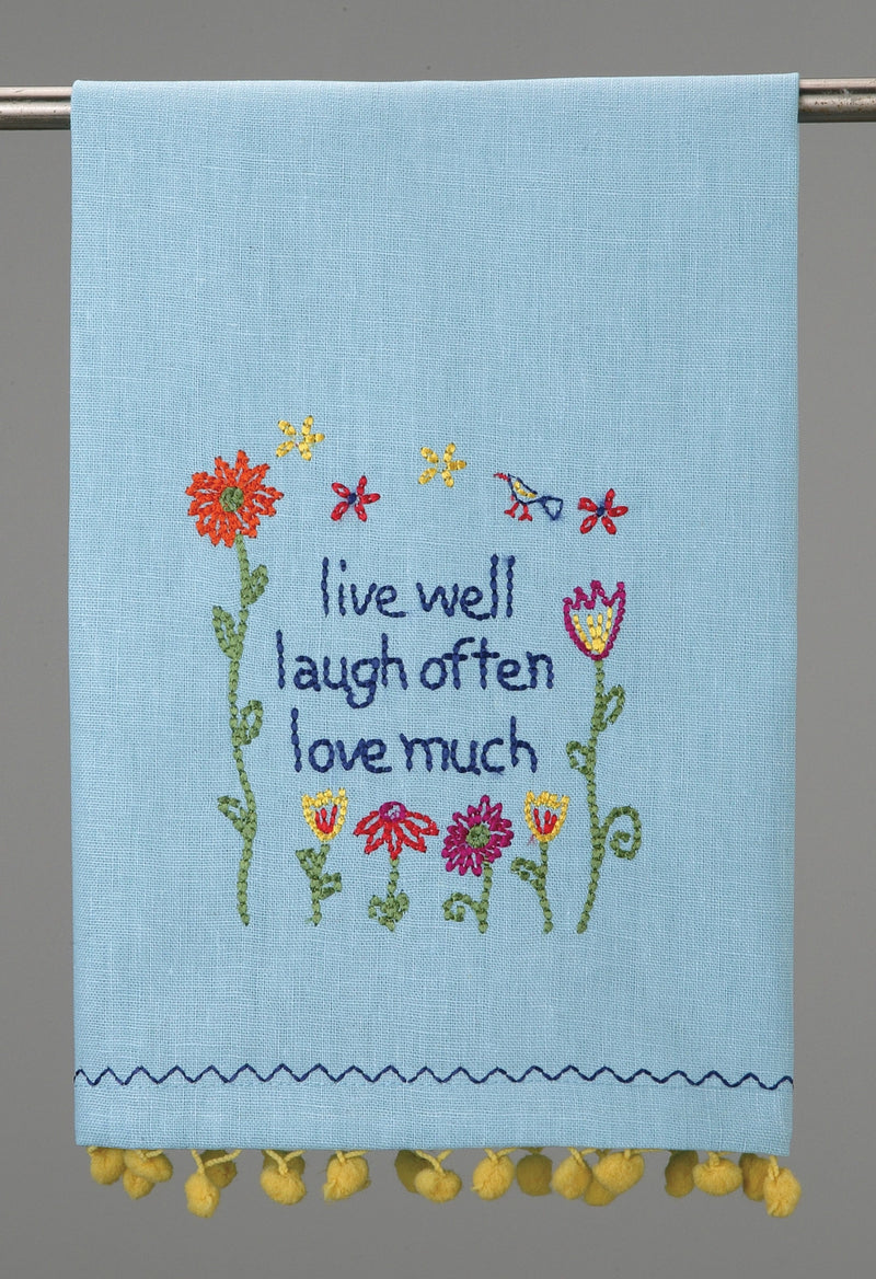 The "Live Well" Dish Towel