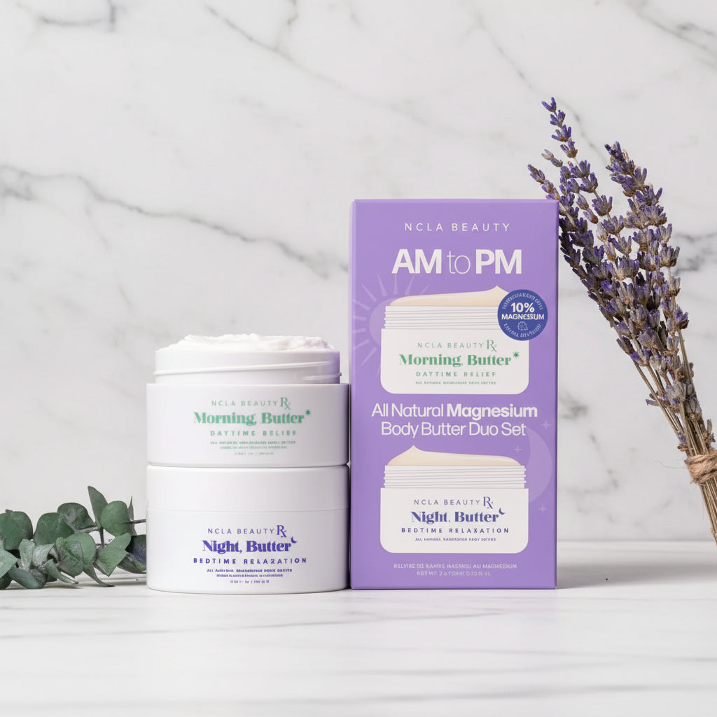 The "AM to PM Magnesium Body Butter" Set by NCLA Beauty
