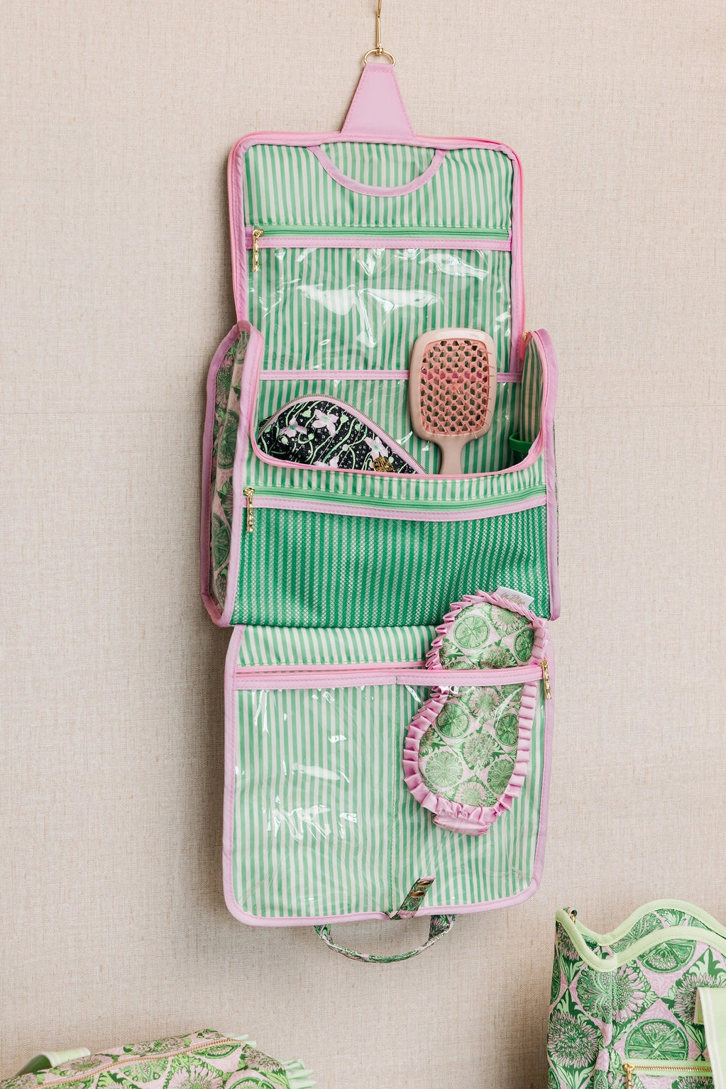 The "Tropical Tiles" Hanging Toiletry Case by Lilly Pulitzer