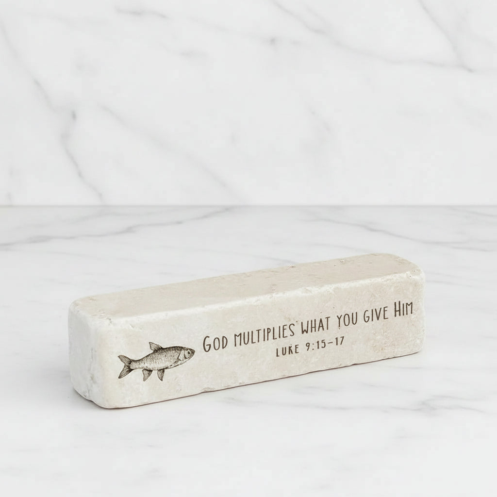 The "Quarter Block" Scripture Stone Art