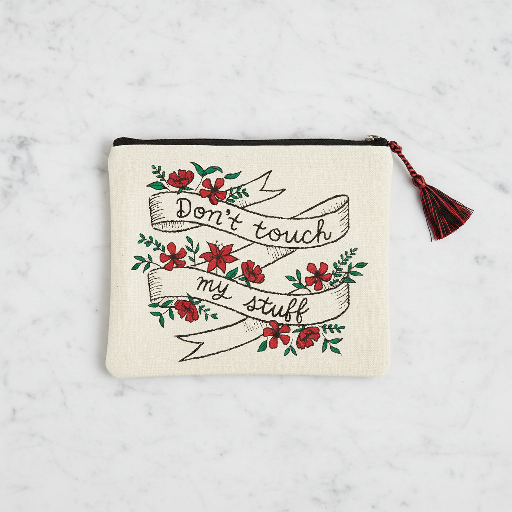 The "Don't Touch My Stuff" Makeup Pouch