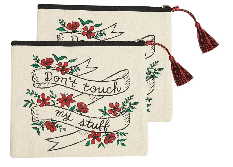 The "Don't Touch My Stuff" Makeup Pouch