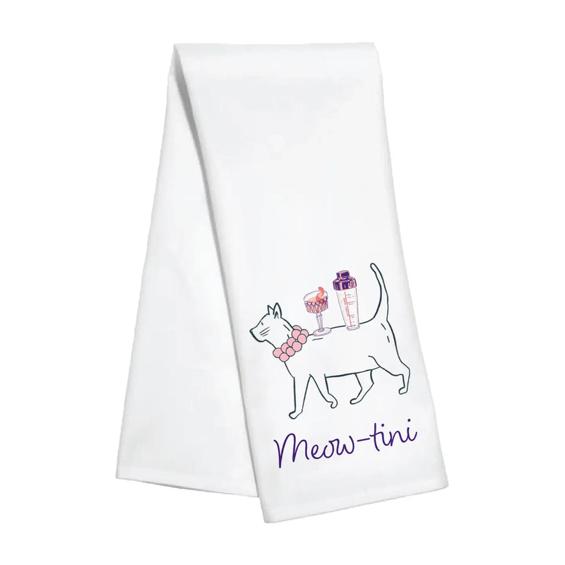 The "Meowtini" Decorative Towel
