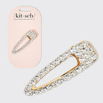 The "Large Open Metal Rhinestone" Hair Clip by Kitsch