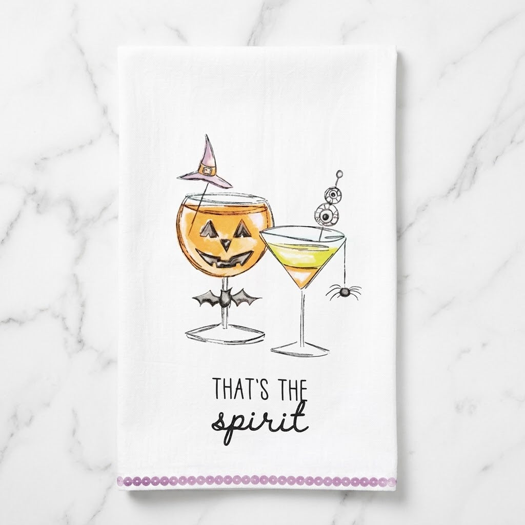 The "Halloween Cocktail" Decorative Towel
