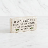The "Half Block" Scripture Stone Art