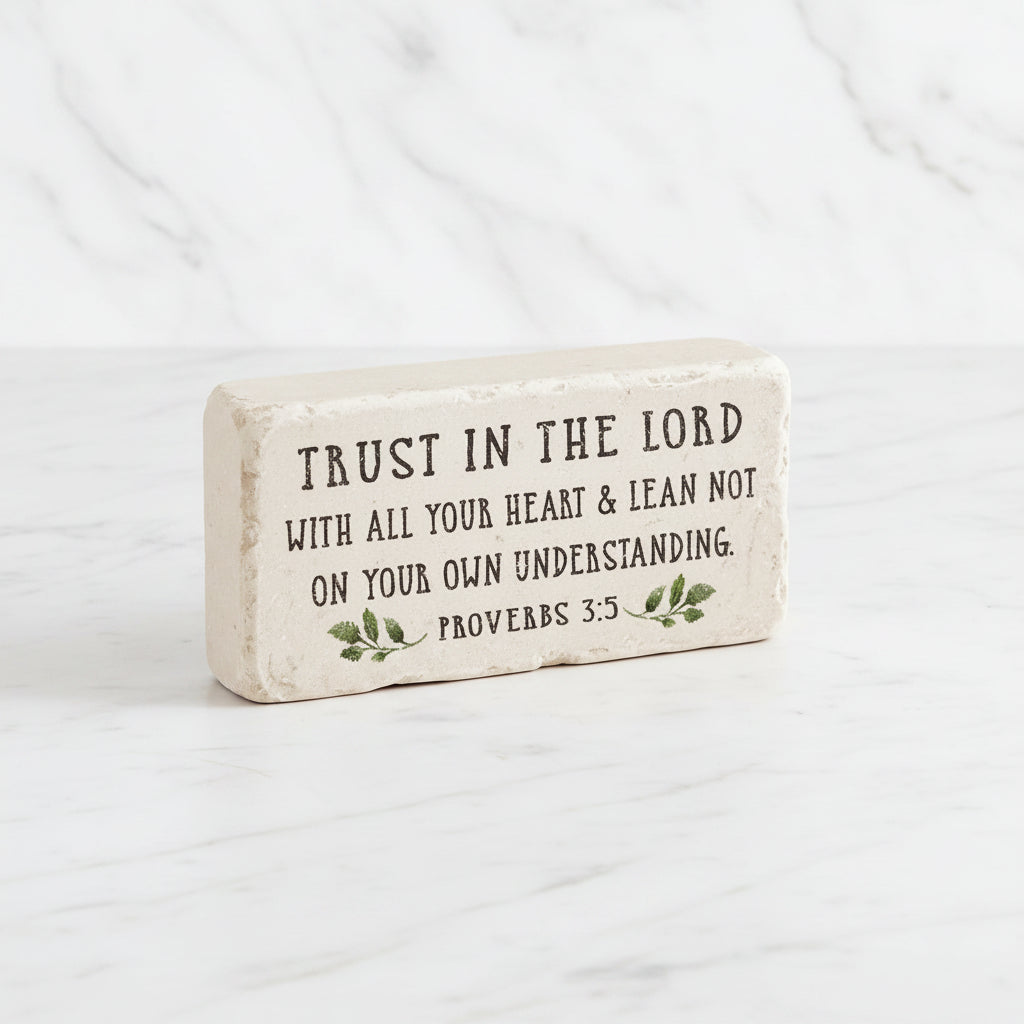 The "Half Block" Scripture Stone Art