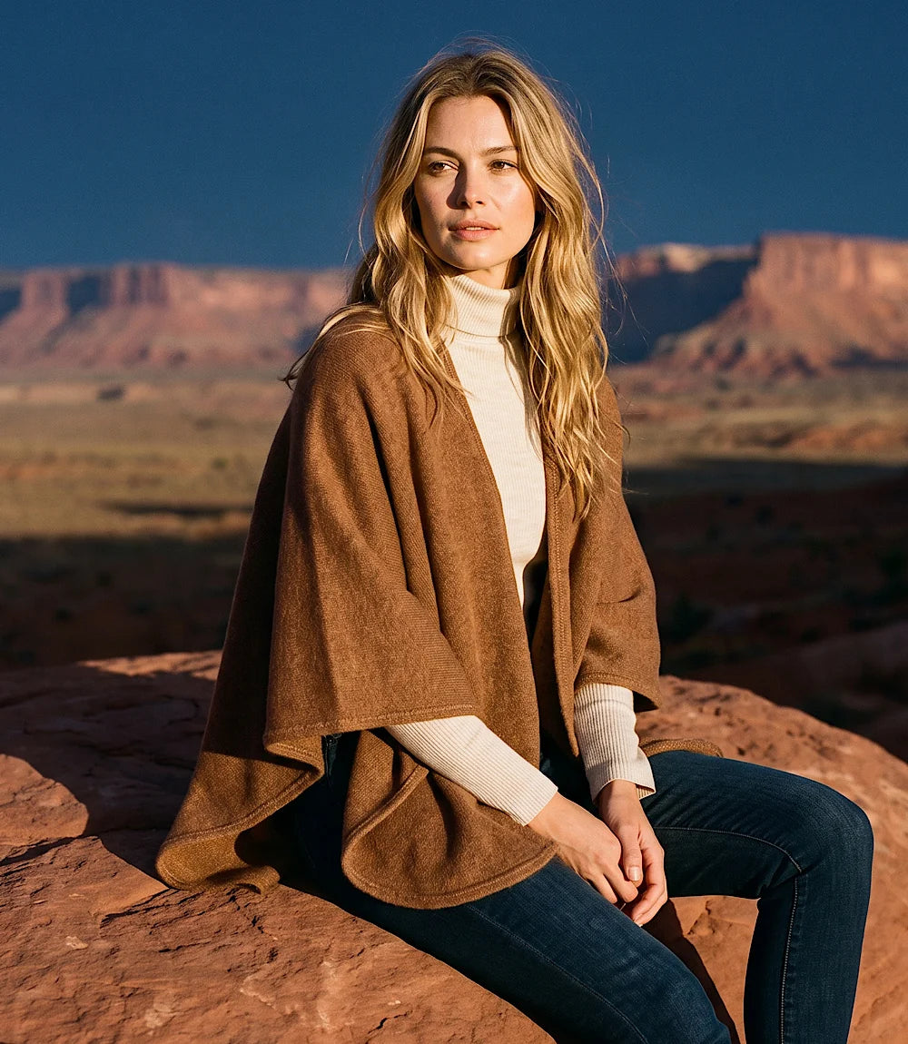 The "Mocha" Shawl Sweater