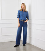 The "Chambray" Ruched Top