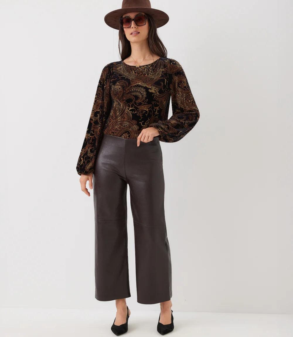 The "Chocolate" Faux Leather Pant