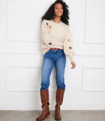 The "Embroidered Flower" Sweater