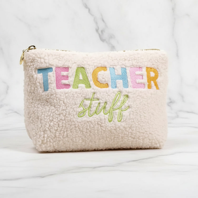 The "Teacher Stuff" Teddy Pouch