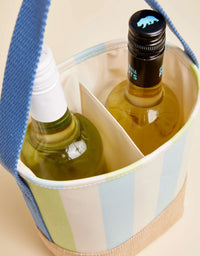 The "Overboard Stripe" Double Wine Caddy by Spartina 449