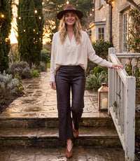 The "Cream" Faux Suede Top