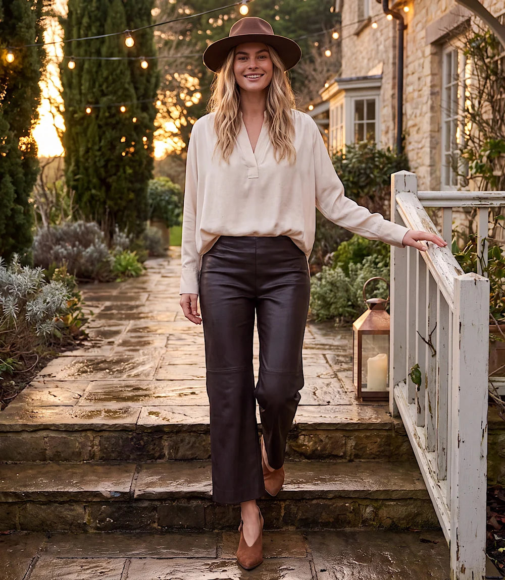 The "Cream" Faux Suede Top
