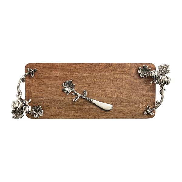 The "Wooden Pumpkin" Tray Set
