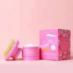 The "Pink Champagne" Buff & Butter Dry Brush + Body Butter Set