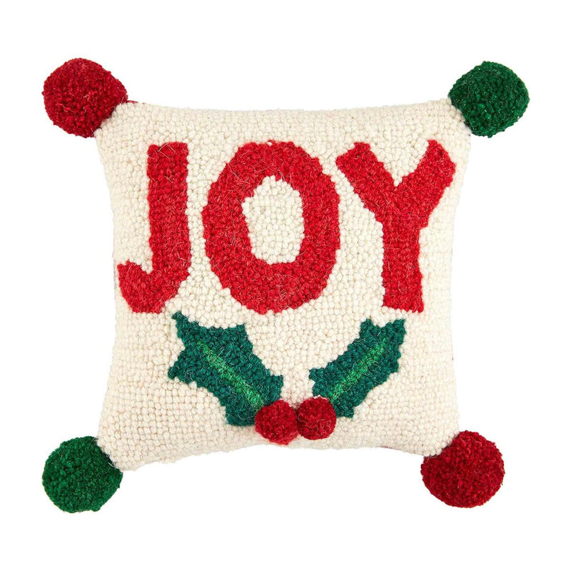 The "Joy" Mini Hooked Pillow