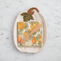 The "Pumpkin" Plate and Napkin Set