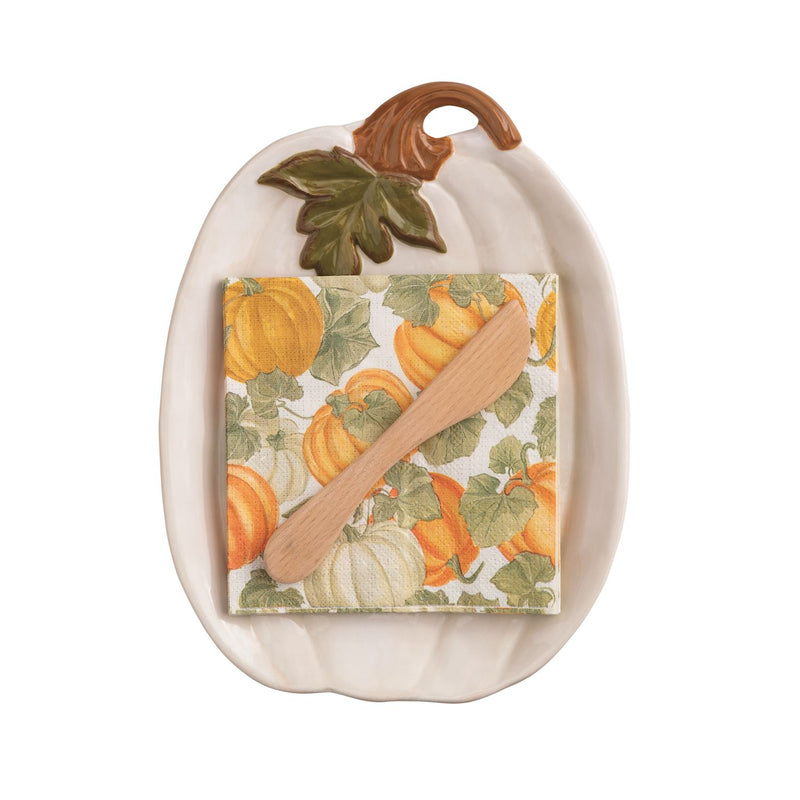 The "Pumpkin" Plate and Napkin Set