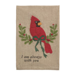 The "Cardinal" Embroidered Towel