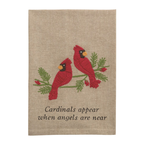 The "Cardinal" Embroidered Towel