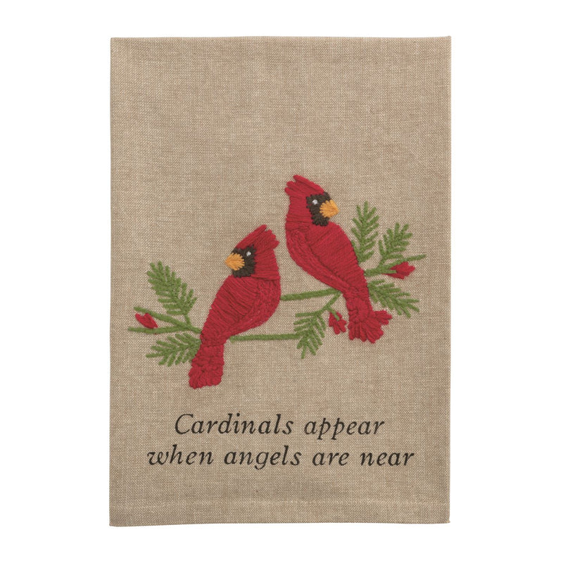 The "Cardinal" Embroidered Towel
