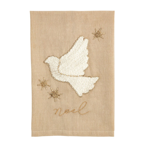 The "Christmas Gold" Embroidered Decorative Towel
