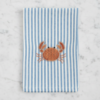 The "Crabby" Beaded Decorative Towel