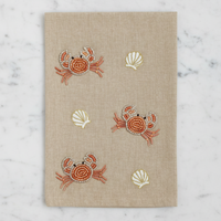 The "Crabby" Beaded Decorative Towel