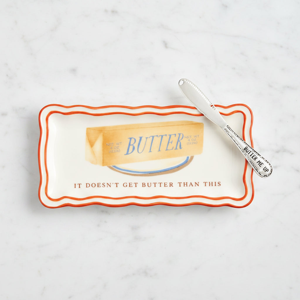 The "Hand Painted" Butter Dish