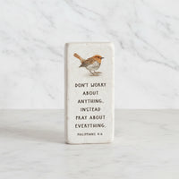 The "Half Block" Scripture Stone Art