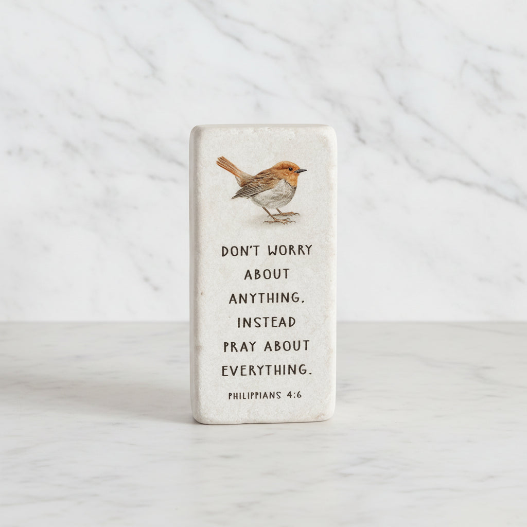 The "Half Block" Scripture Stone Art